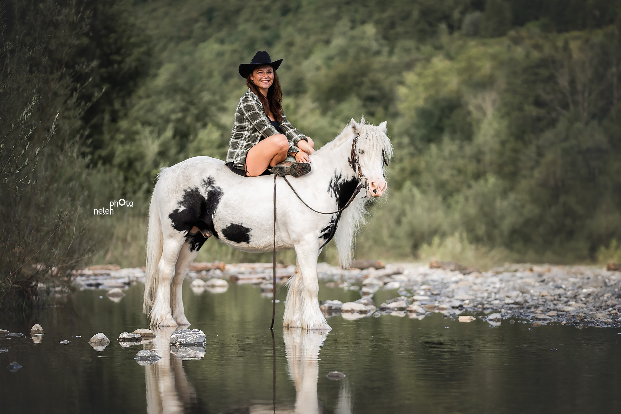 Pferdeshooting am Wasser