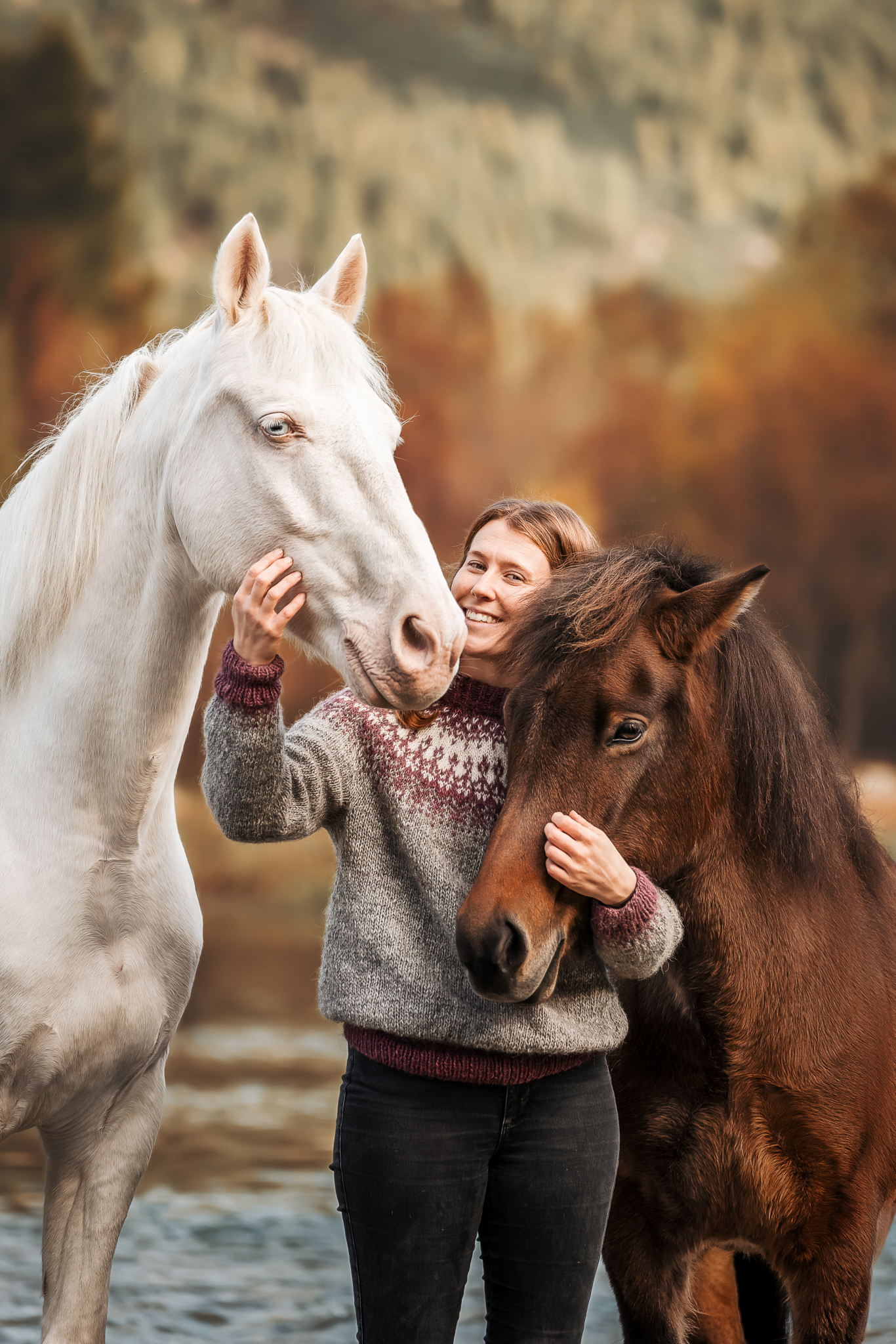 Pferdeshooting am Wasser